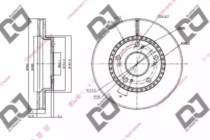 Тормозной диск DJ PARTS BD1540